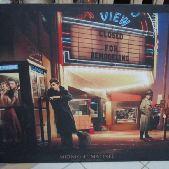 Light-up "Midnight Matinee - James Dean,Humphrey Bogart, Elvis & Marilyn Monroe - Picture 4 of 6